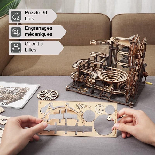Wooden.City 3D Puzzle en Bois Modèle Mécanique pour Adultes et