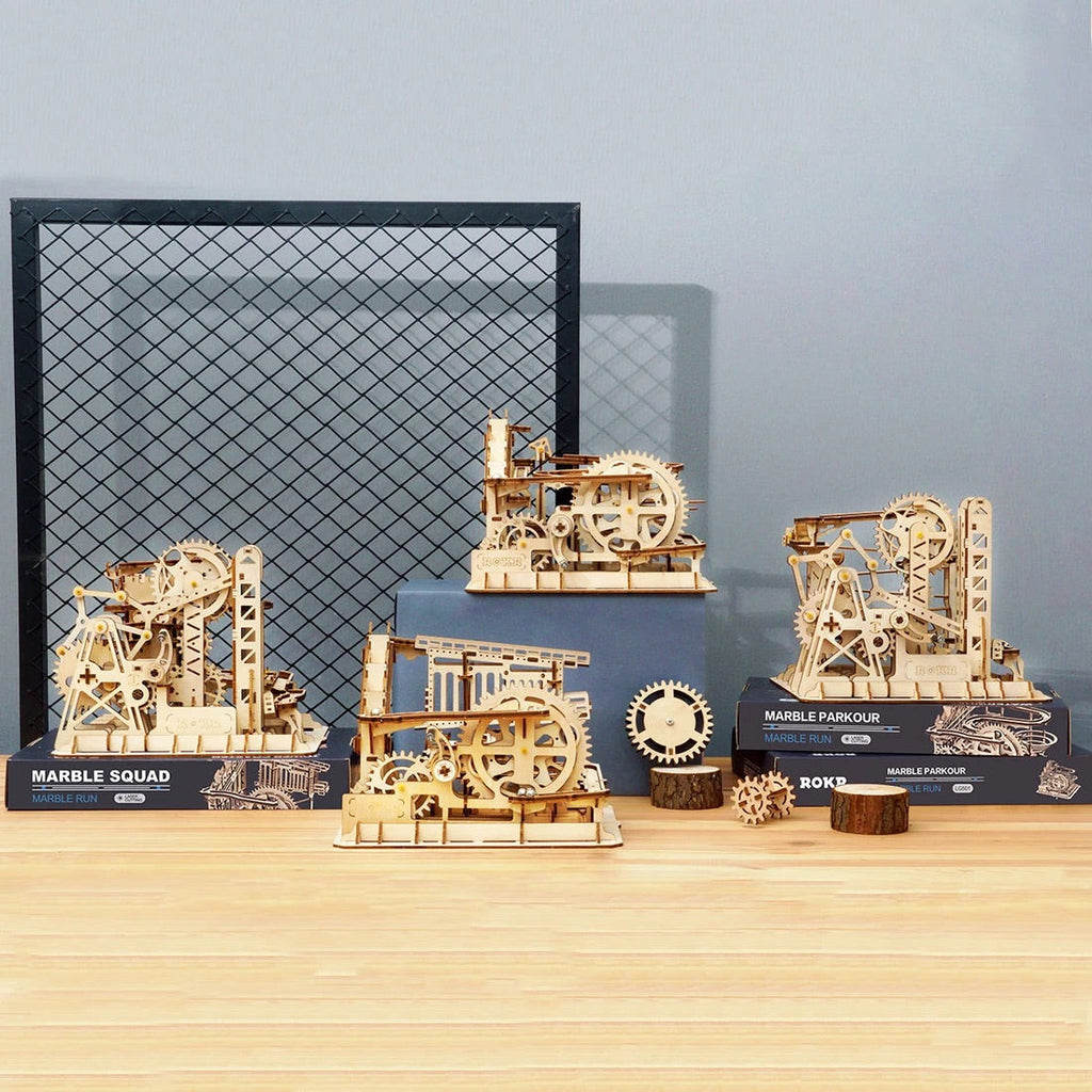 ROKR | Maquette Bois Circuit à billes Night City – Rokr Puzzle ROKR | Maquette Bois Circuit à billes Night City – Rokr Puzzle