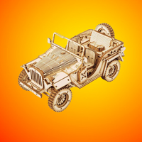 Rokr | Maquette Bois Jeep militaire