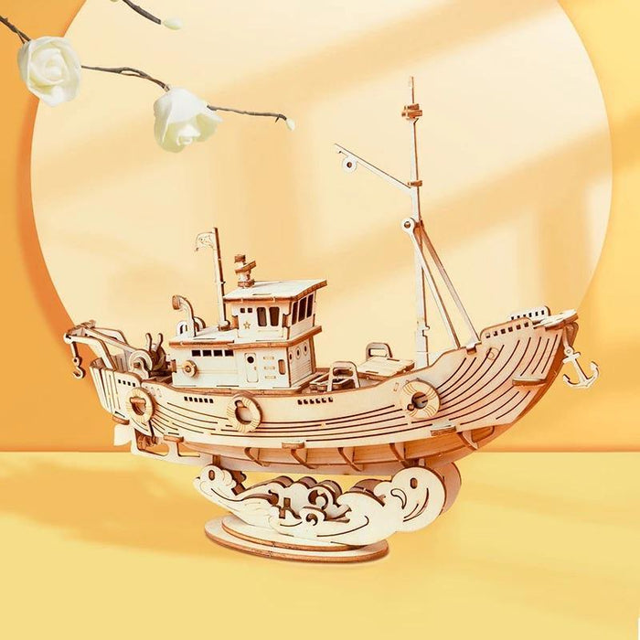 Rolife | Maquette Bois Bateau de Pêche