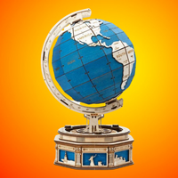 Rokr | Maquette Bois Globe Terrestre en bois