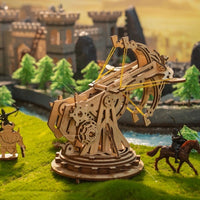 puzzle 3D pour enfants 8 ans Bois baliste rokr robotime golemites