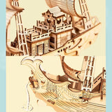 puzzle en 3d en bois bateau pour adultes