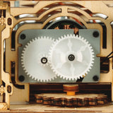 puzzle mecanique gramophone en bois a assembler