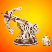 puzzle 3D Bois baliste rokr robotime golemites avec cible chevalier
