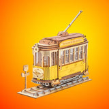 puzzle 3d en bois tramway vintage rokr rolife