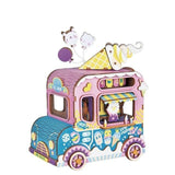 Puzzle 3D bois boite à musique camion de glace | golemites.com