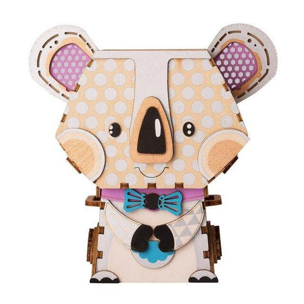 Puzzle 3D bois Pot de fleur Koala