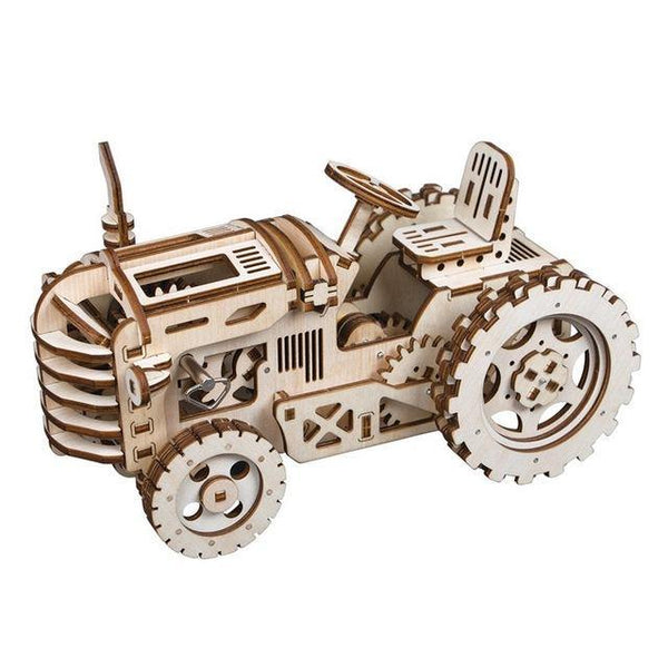Puzzle 3D bois mécanique Tracteur