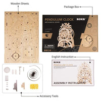 Puzzle 3D bois mécanique Pendule
