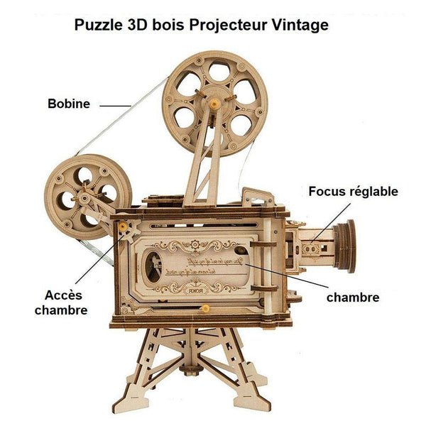 Puzzle 3D en bois microscope • Essence du Bois Puzzle 3D en bois microscope • Essence du Bois
