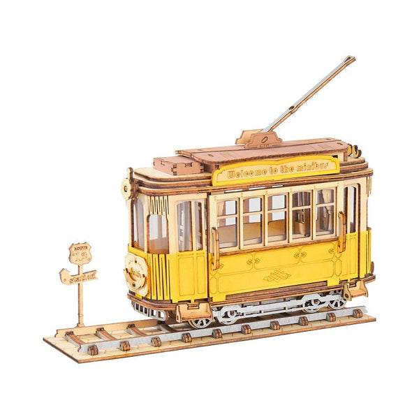 maquette en bois tramway vintage rokr rolife