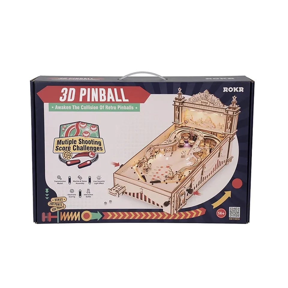 ROKR Kit de modèle 3D en bois, boîte à musique 3D, modèle de piano, puzzle 3D pour adultes, cadeaux d'anniversaire pour adultes et enfants, piano magique