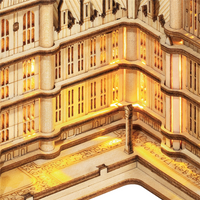 éclairage à led de la maquette en bois big ben rolife golemites