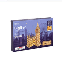 Boite du Puzzle 3d en bois Big Ben rolife