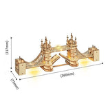 dimensions de la maquette monument en bois rolife tower bridge