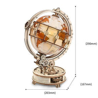 Rokr | Maquette Bois Globe Lumineux à LED