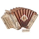 maquette en bois accordéon instrument de musique
