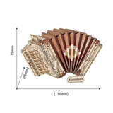 dimensions de la maquette en bois accordéon