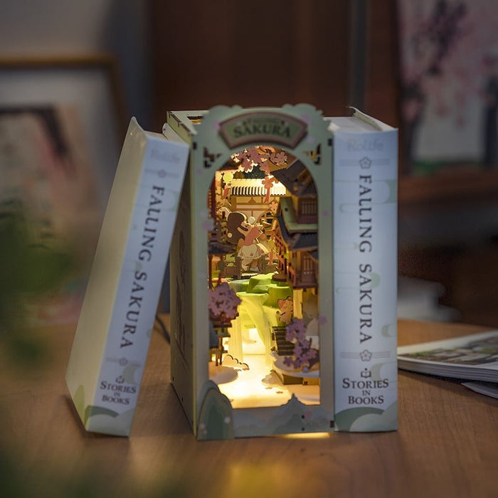 Rolife | Book Nook Falling Sakura TGB05