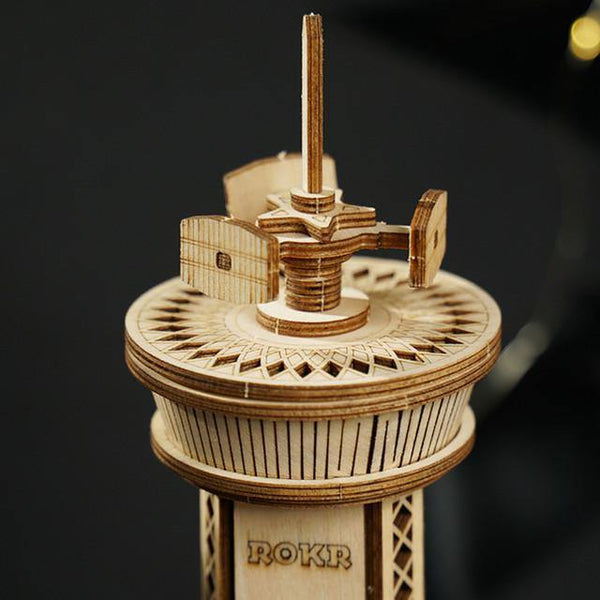 ROBOTIME Puzzle 3D Bois Maquette Boîte à Musique Mécanique Tour de